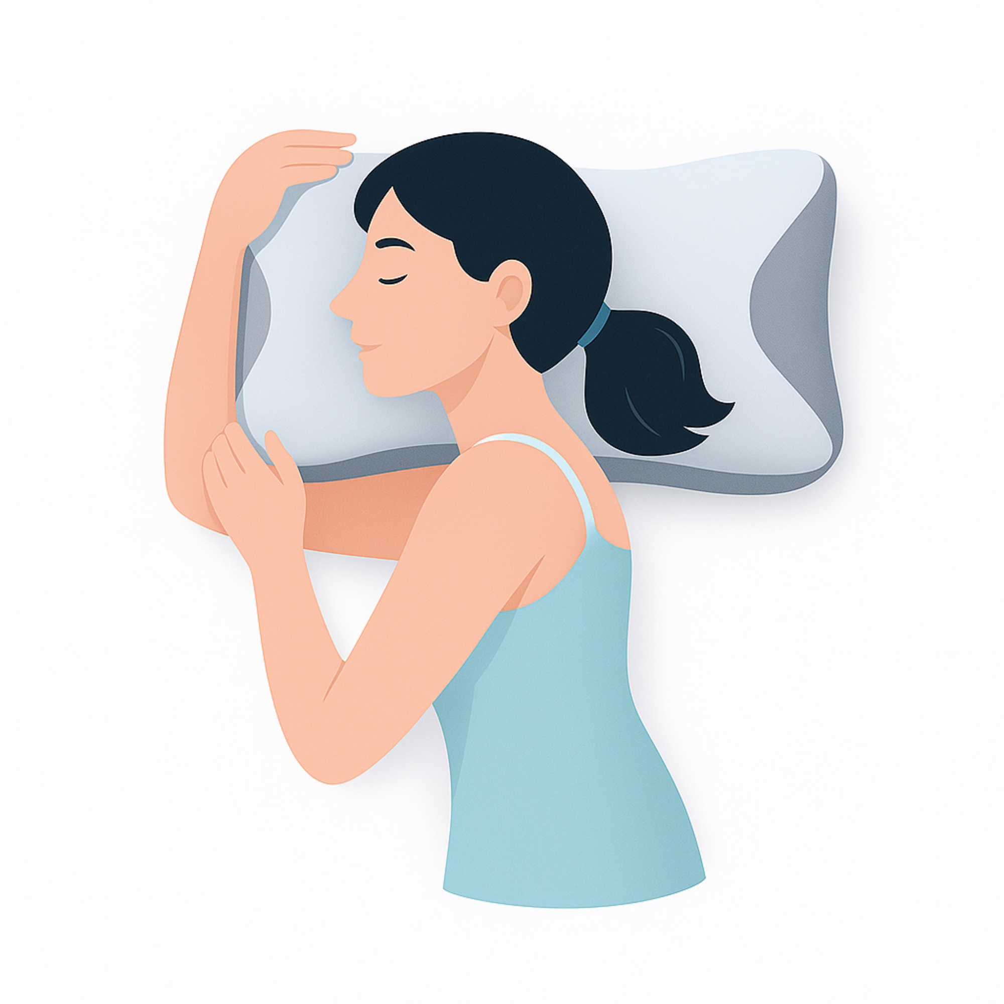 Illustratie: zijslaper op PillowPlush